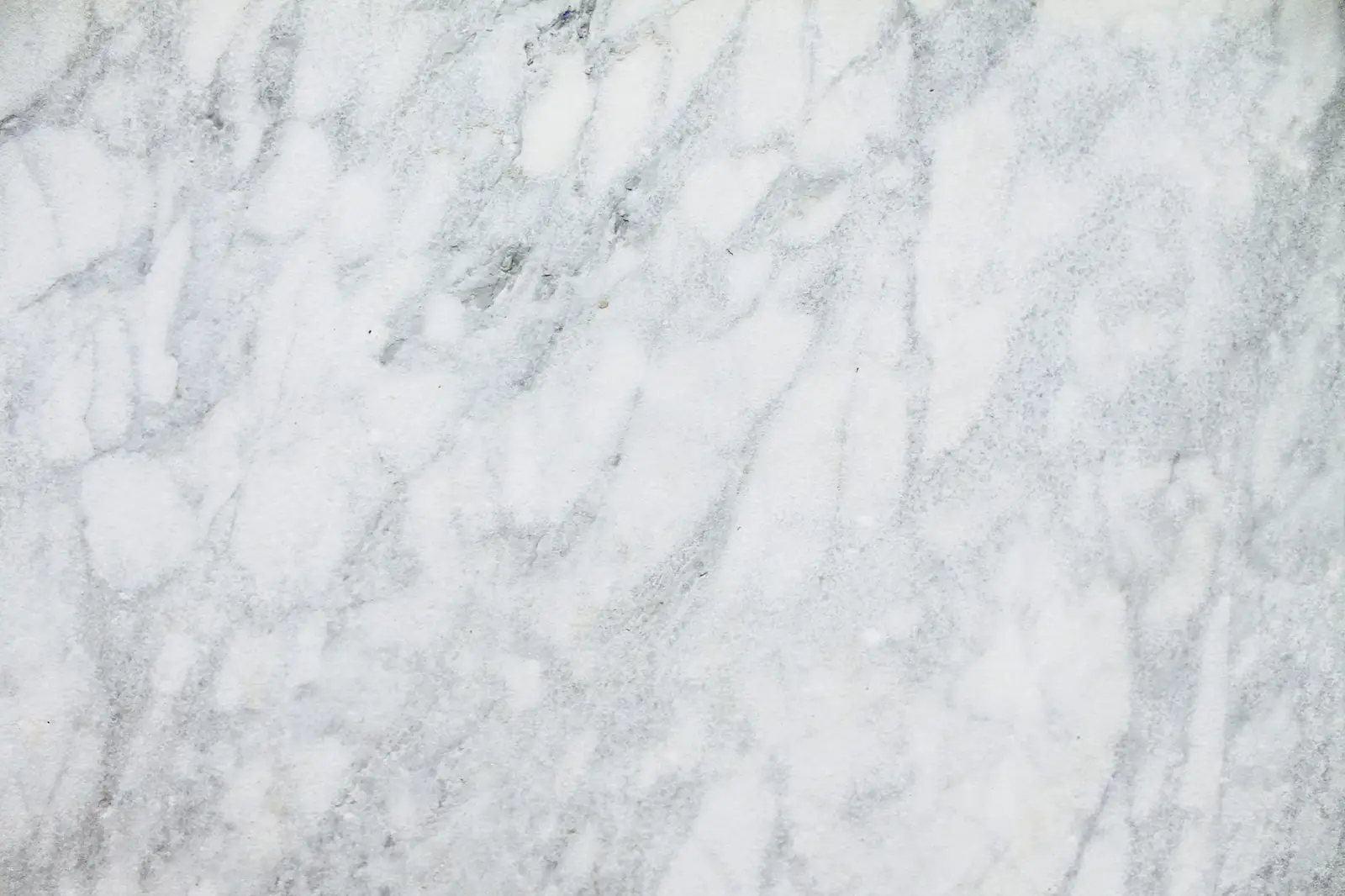 Polished white marble with grey veining